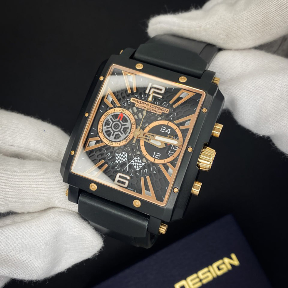 large Часы мужские Pagani Design PD-1725 Black-Black 3